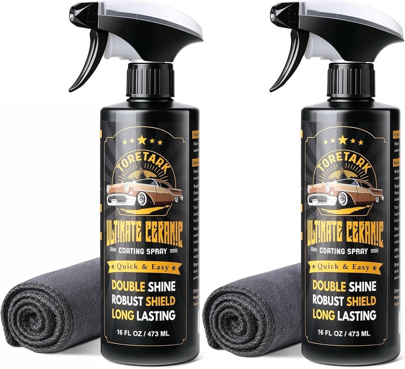 toretark Store Real Ceramic Coating for Cars Polish (32 Fl Oz), Unmatched Shine Car Wax Coating Spray, No Pungent Smell, Quick Detailer Spray Wax, Lasts 50+ Washes Car Paint Sealant - Image 1